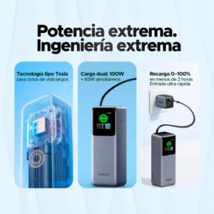 Power Bank Pro 165W (20.000mAh) con Cable Retráctil - Image 6